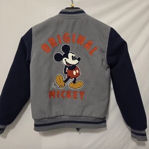 Disney Kids Gray and Navy Mickey Mouse Jacket